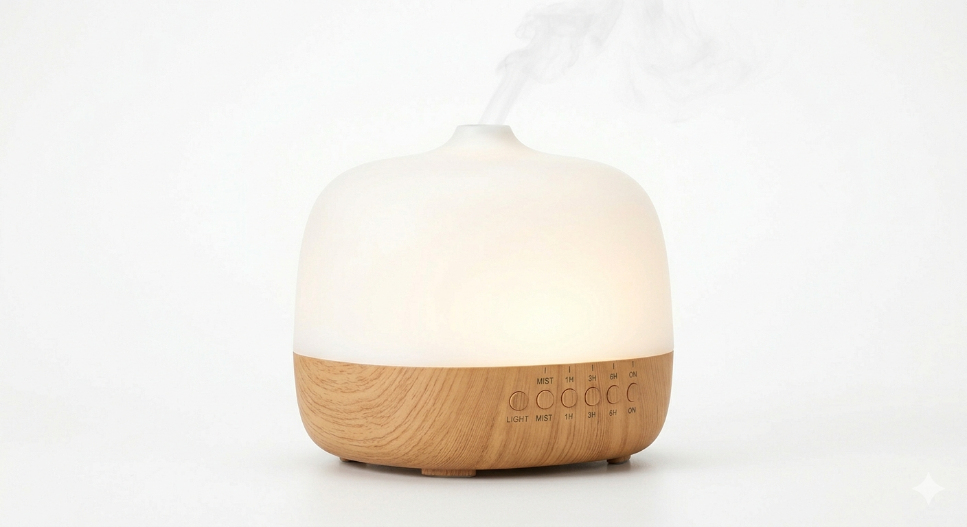 Lunex™ 500ML Essential Oil Diffuser for Sleep Ultrasonic Aromatherapy Humidifier with Auto Shut-Off