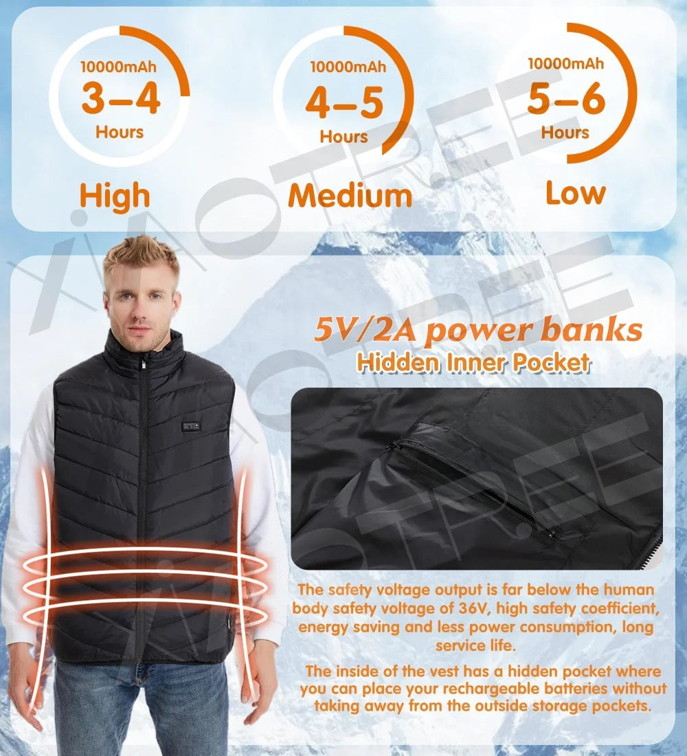 Lunex Heated Vest Jacket – Adjustable Warmth For Winter